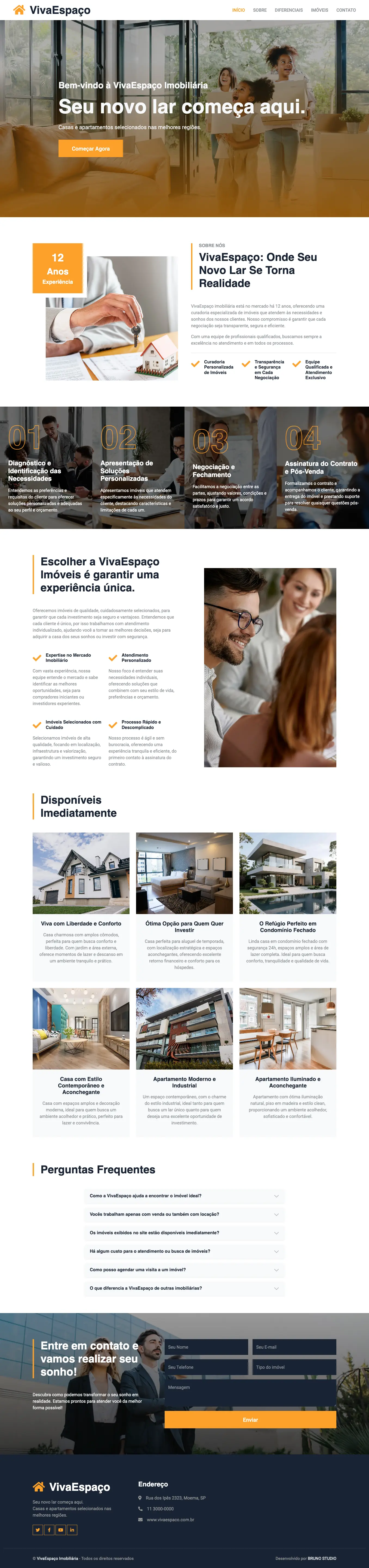 Site do Imobiliária VivaEspaço